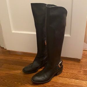 Vince Camuto leather zipper boots